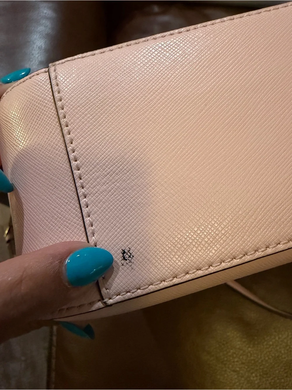 Kate Spade Perry Pink Saffiano Leather Shoulder Bag